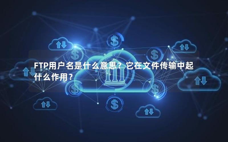 FTP用户名是什么意思？它在文件传输中起什么作用？