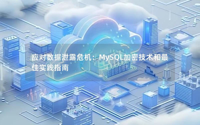 应对数据泄露危机：MySQL加密技术和最佳实践指南