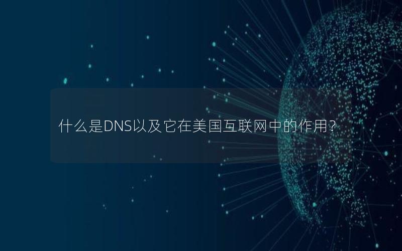 什么是DNS以及它在美国互联网中的作用？