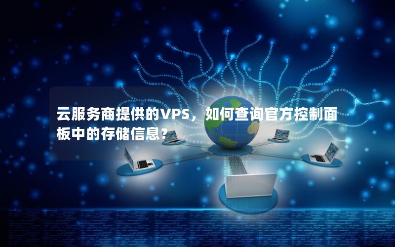 云服务商提供的VPS，如何查询官方控制面板中的存储信息？