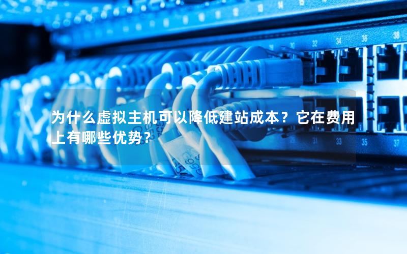 为什么虚拟主机可以降低建站成本？它在费用上有哪些优势？