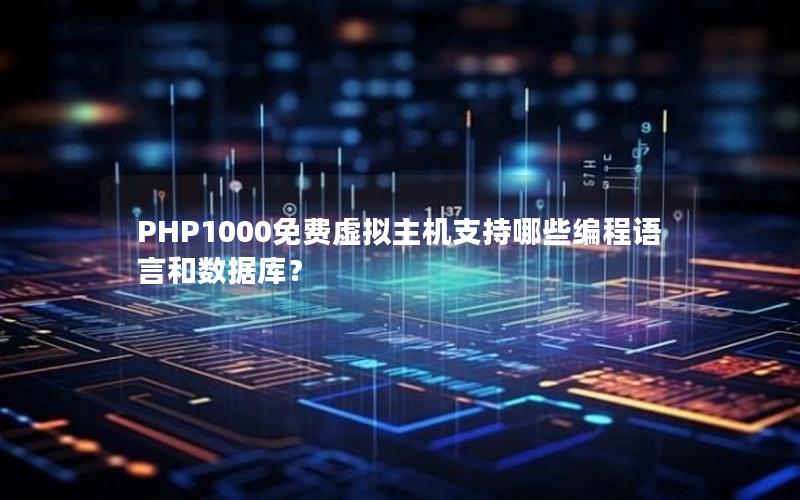 PHP1000免费虚拟主机支持哪些编程语言和数据库？