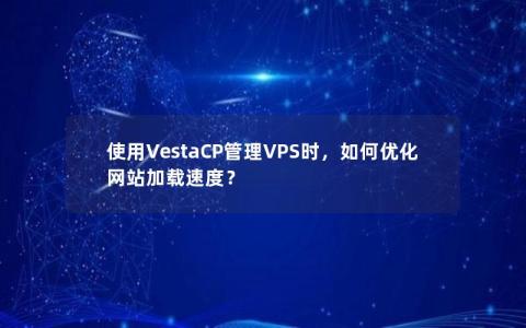 使用VestaCP管理VPS时，如何优化网站加载速度？