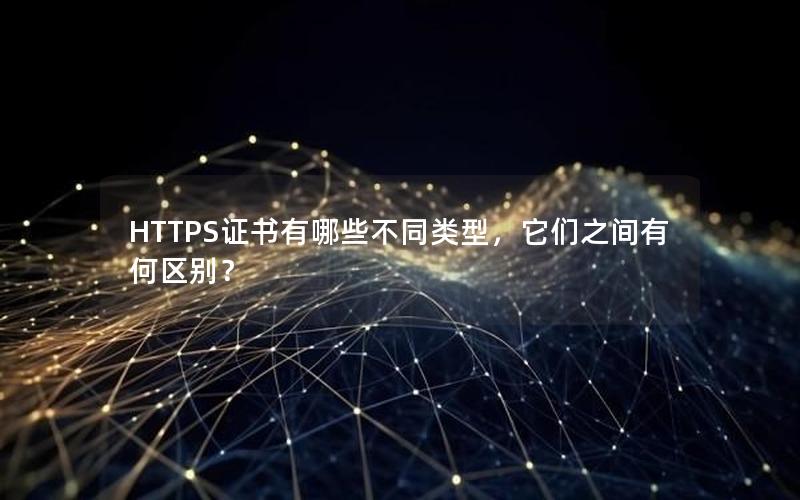 HTTPS证书有哪些不同类型，它们之间有何区别？