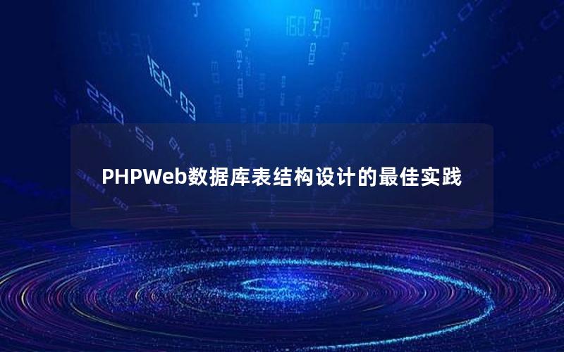 PHPWeb数据库表结构设计的最佳实践