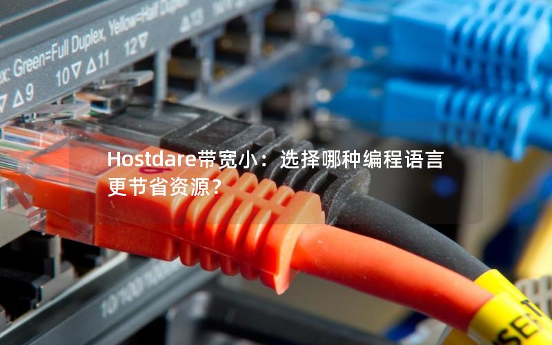 Hostdare带宽小：选择哪种编程语言更节省资源？