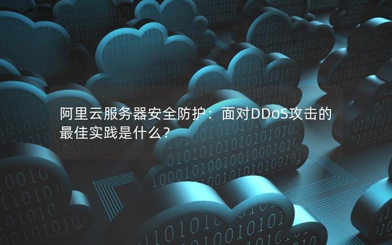 阿里云服务器安全防护：面对DDoS攻击的最佳实践是什么？