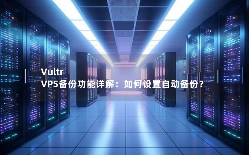 Vultr VPS备份功能详解：如何设置自动备份？