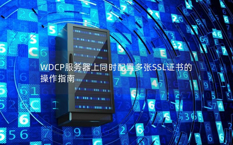 WDCP服务器上同时配置多张SSL证书的操作指南