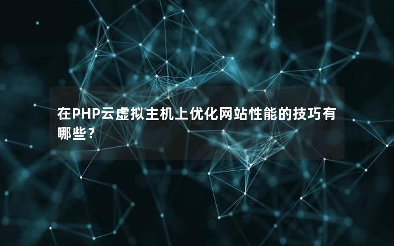 在PHP云虚拟主机上优化网站性能的技巧有哪些？