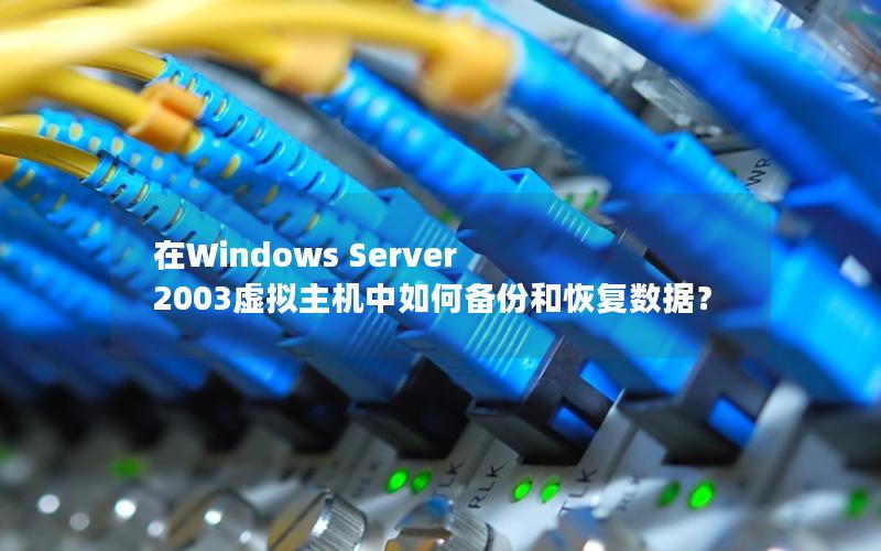 在Windows Server 2003虚拟主机中如何备份和恢复数据？