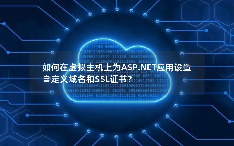 如何在虚拟主机上为ASP.NET应用设置自定义域名和SSL证书？