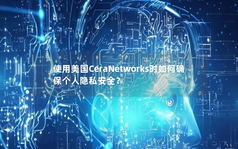 使用美国CeraNetworks时如何确保个人隐私安全？