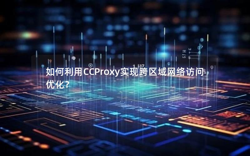 如何利用CCProxy实现跨区域网络访问优化？