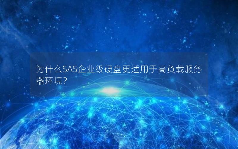 为什么SAS企业级硬盘更适用于高负载服务器环境？