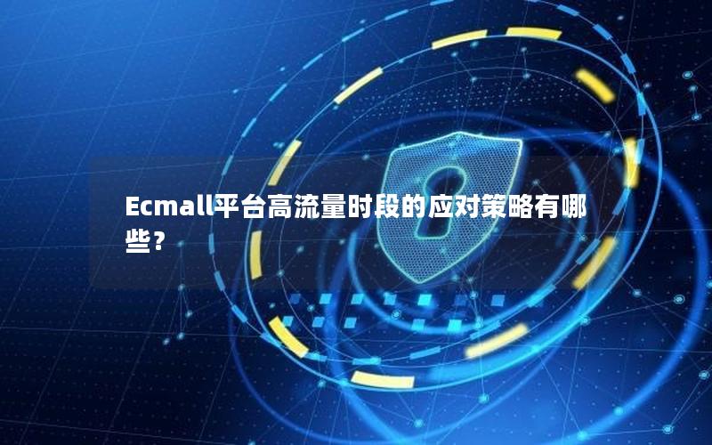 Ecmall平台高流量时段的应对策略有哪些？