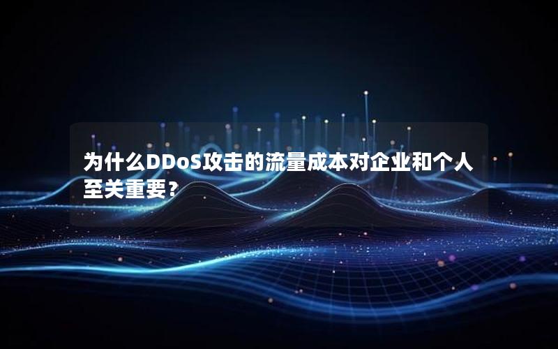 为什么DDoS攻击的流量成本对企业和个人至关重要？