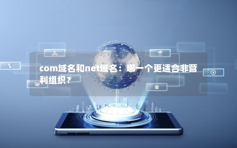 com域名和net域名：哪一个更适合非营利组织？