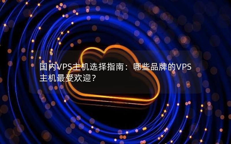 国内VPS主机选择指南：哪些品牌的VPS主机最受欢迎？