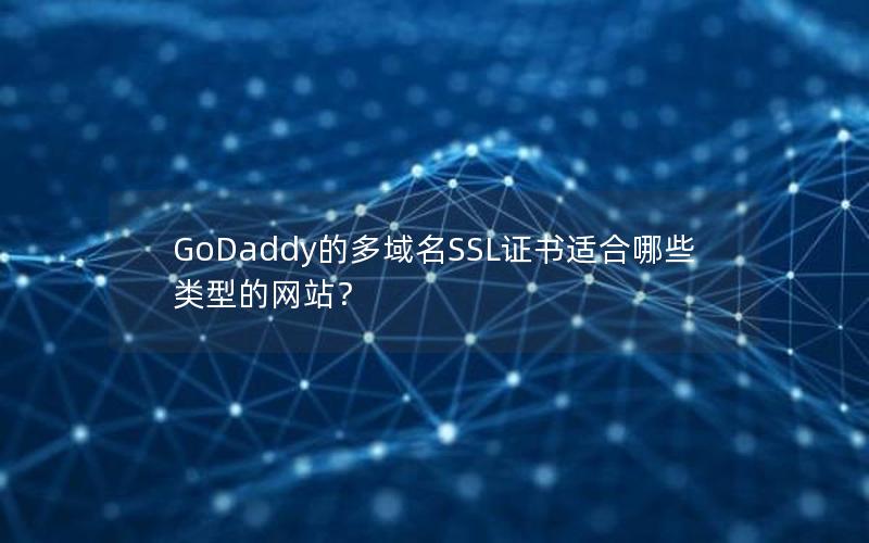 GoDaddy的多域名SSL证书适合哪些类型的网站？