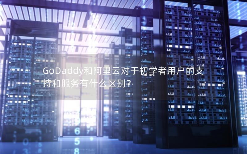 GoDaddy和阿里云对于初学者用户的支持和服务有什么区别？