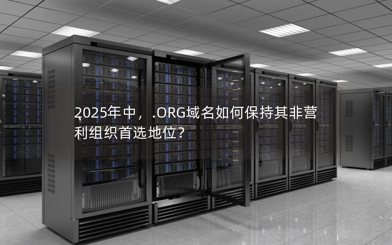 2025年中，.ORG域名如何保持其非营利组织首选地位？