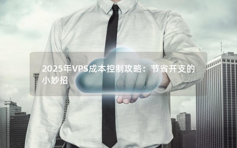 2025年VPS成本控制攻略：节省开支的小妙招