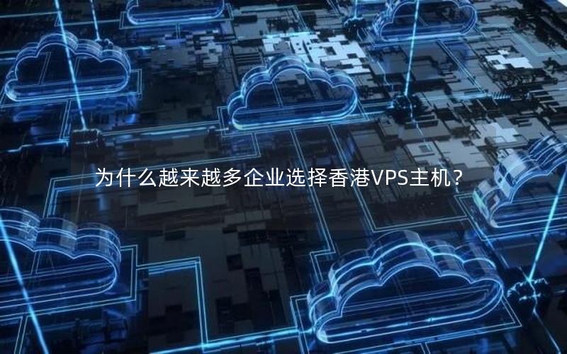 为什么越来越多企业选择香港VPS主机？