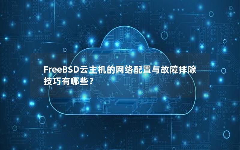 FreeBSD云主机的网络配置与故障排除技巧有哪些？