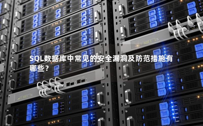 SQL数据库中常见的安全漏洞及防范措施有哪些？