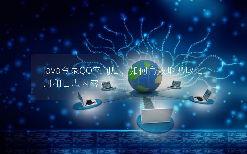 Java登录QQ空间后，如何高效地抓取相册和日志内容？