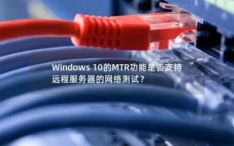 Windows 10的MTR功能是否支持远程服务器的网络测试？