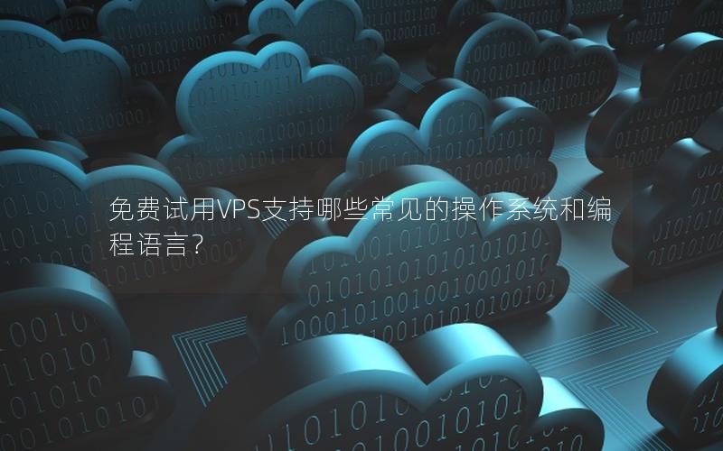 免费试用VPS支持哪些常见的操作系统和编程语言？