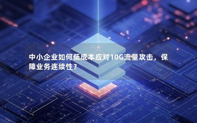 中小企业如何低成本应对10G流量攻击，保障业务连续性？