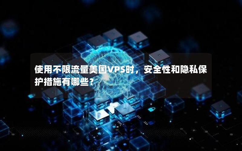 使用不限流量美国VPS时，安全性和隐私保护措施有哪些？