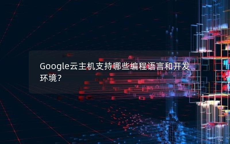 Google云主机支持哪些编程语言和开发环境？