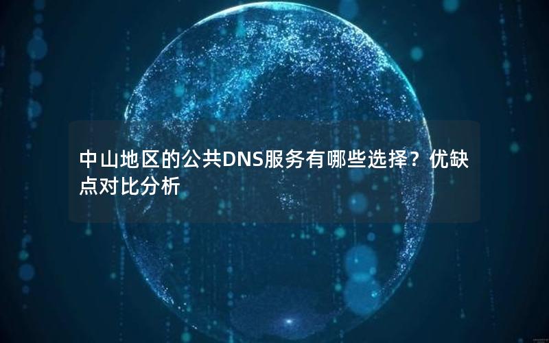 中山地区的公共DNS服务有哪些选择？优缺点对比分析