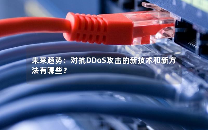 未来趋势：对抗DDoS攻击的新技术和新方法有哪些？