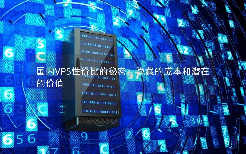 国内VPS性价比的秘密：隐藏的成本和潜在的价值