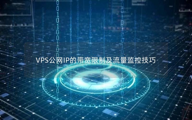 VPS公网IP的带宽限制及流量监控技巧