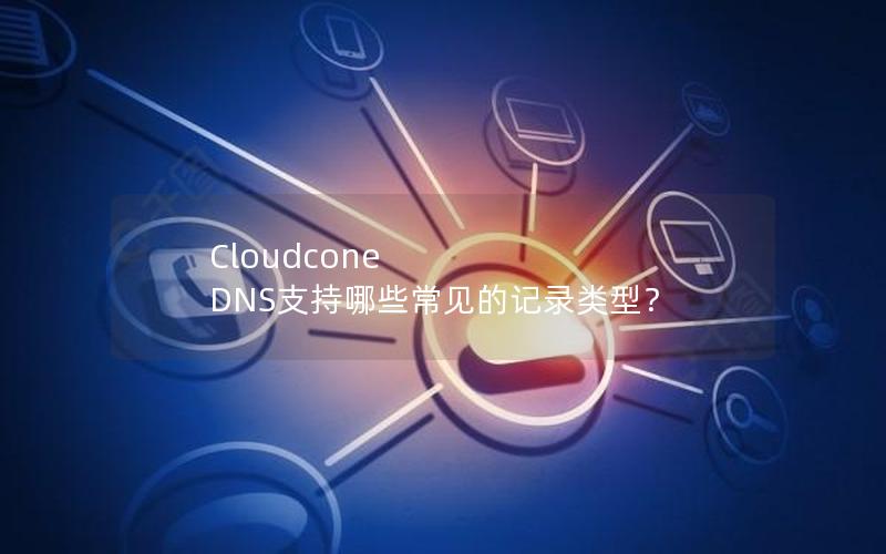 Cloudcone DNS支持哪些常见的记录类型？