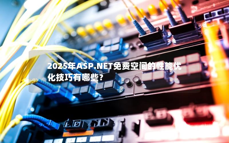 2025年ASP.NET免费空间的性能优化技巧有哪些？