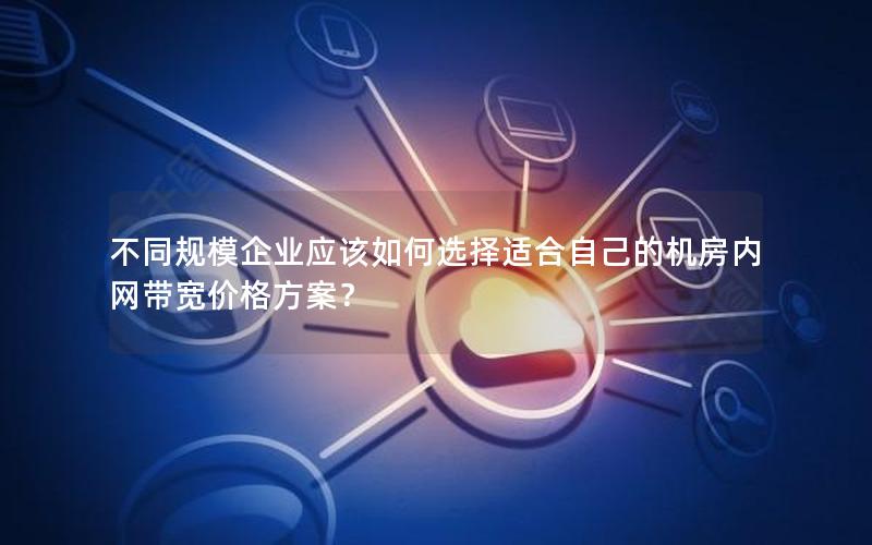 不同规模企业应该如何选择适合自己的机房内网带宽价格方案？