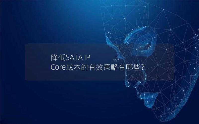 降低SATA IP Core成本的有效策略有哪些？