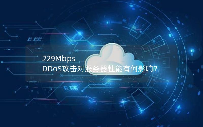 229Mbps DDoS攻击对服务器性能有何影响？