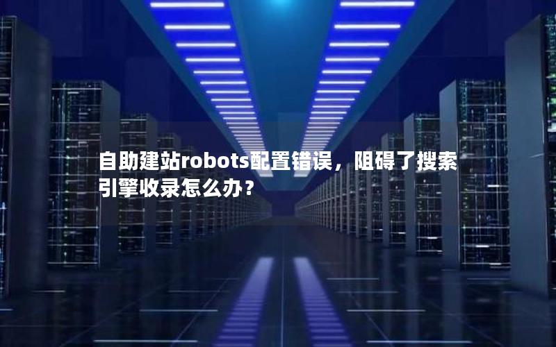 自助建站robots配置错误，阻碍了搜索引擎收录怎么办？