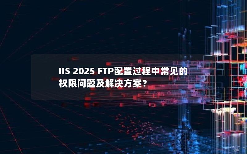 IIS 2025 FTP配置过程中常见的权限问题及解决方案？