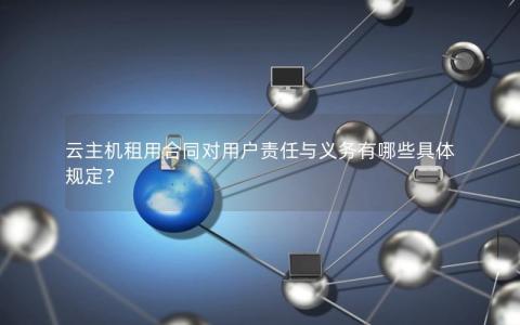 云主机租用合同对用户责任与义务有哪些具体规定？