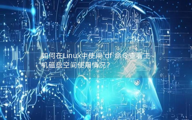 如何在Linux中使用`df`命令查看主机磁盘空间使用情况？