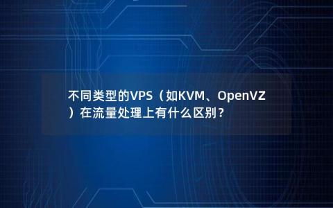 不同类型的VPS（如KVM、OpenVZ）在流量处理上有什么区别？